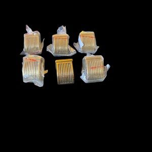 VINTAGE FURNITURE HARDWARE BRASS TABLE LEG FOOT COVERS REPLACEMENT